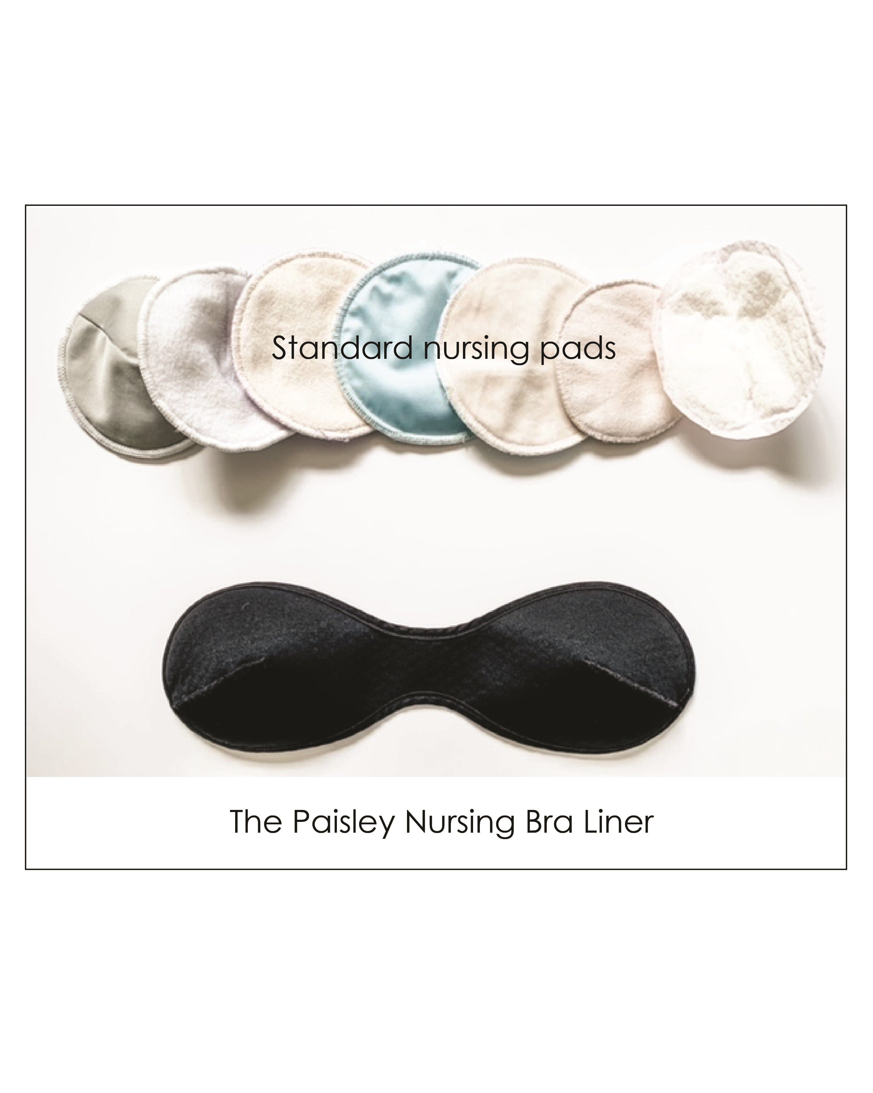 Paisley Nursing Bra Liner - One Piece Washable Nursing Pads