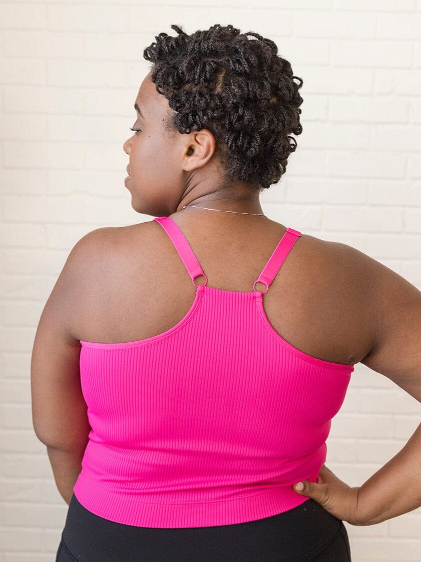Ribbed Racerback Nursing & Pumping Cami- Swimwear Top/Pumping