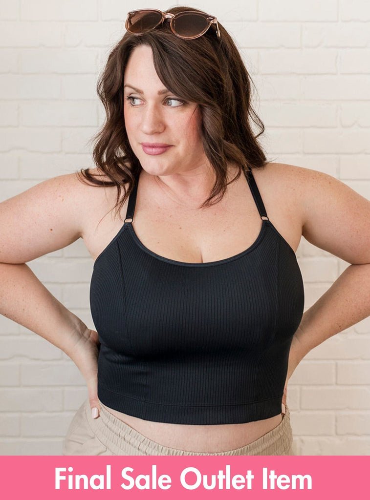 Black Rib Amelia Cami - 2nd quality (Final Sale) BRA Davin & Adley XL 