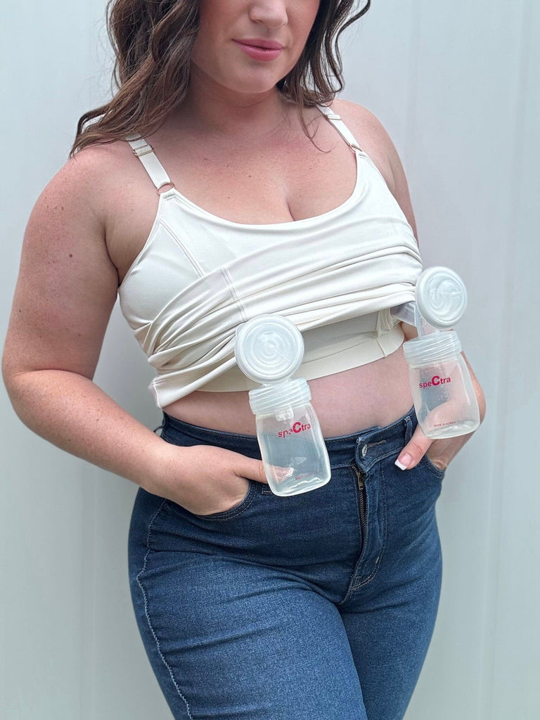 BUSTY Amelia Pumping & Nursing Compression Tank - Full Length Tank top cami DAVIN&ADLEY 