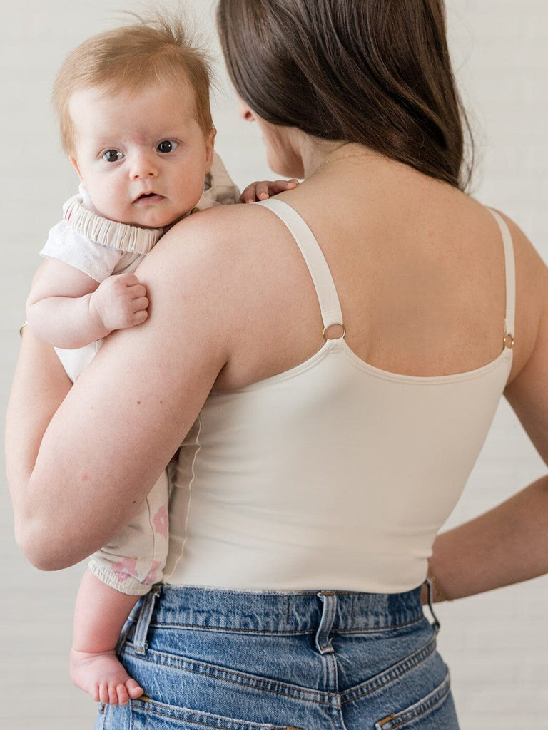 BUSTY Amelia Pumping & Nursing Compression Tank - Full Length Tank top cami DAVIN&ADLEY 