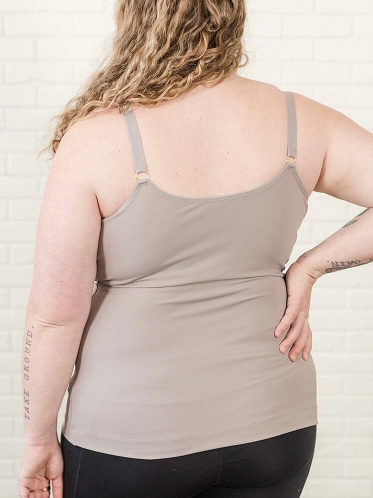 BUSTY Amelia Pumping & Nursing Compression Tank - Full Length Tank top cami DAVIN&ADLEY 