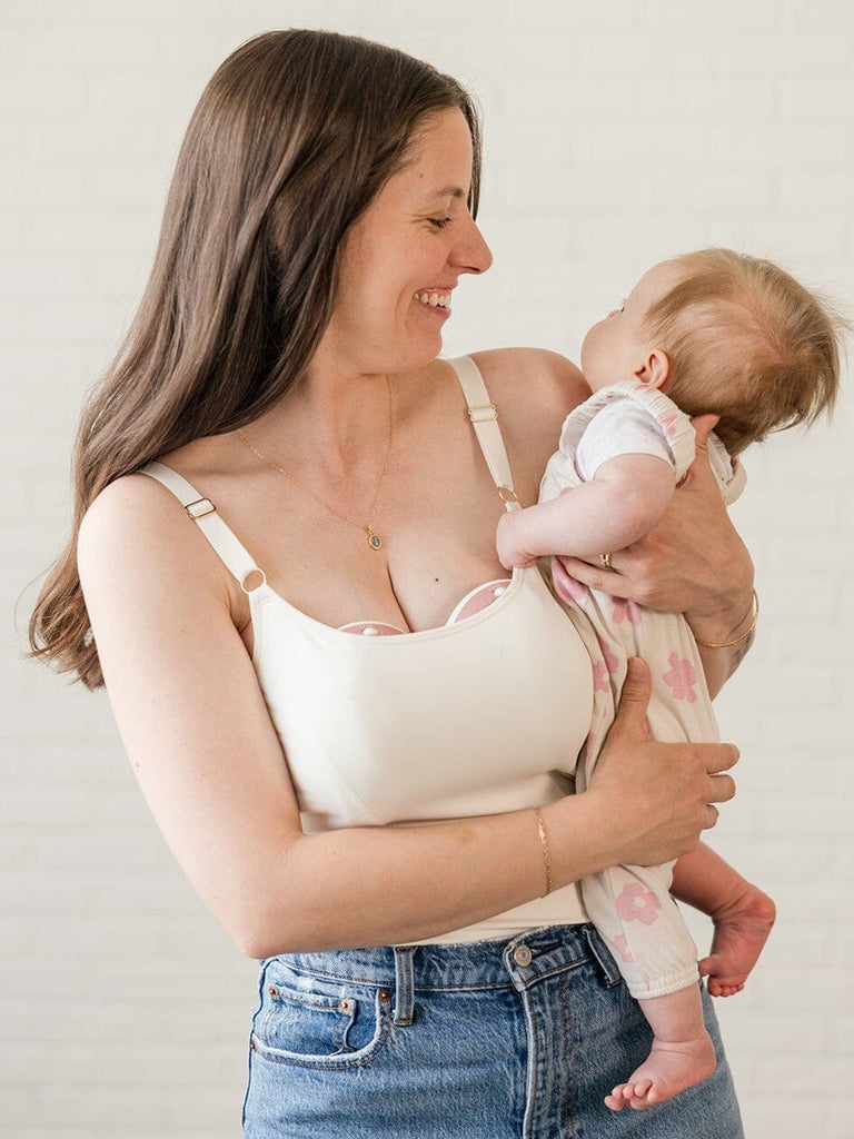 BUSTY Amelia Pumping & Nursing Compression Tank - Full Length Tank top cami DAVIN&ADLEY 