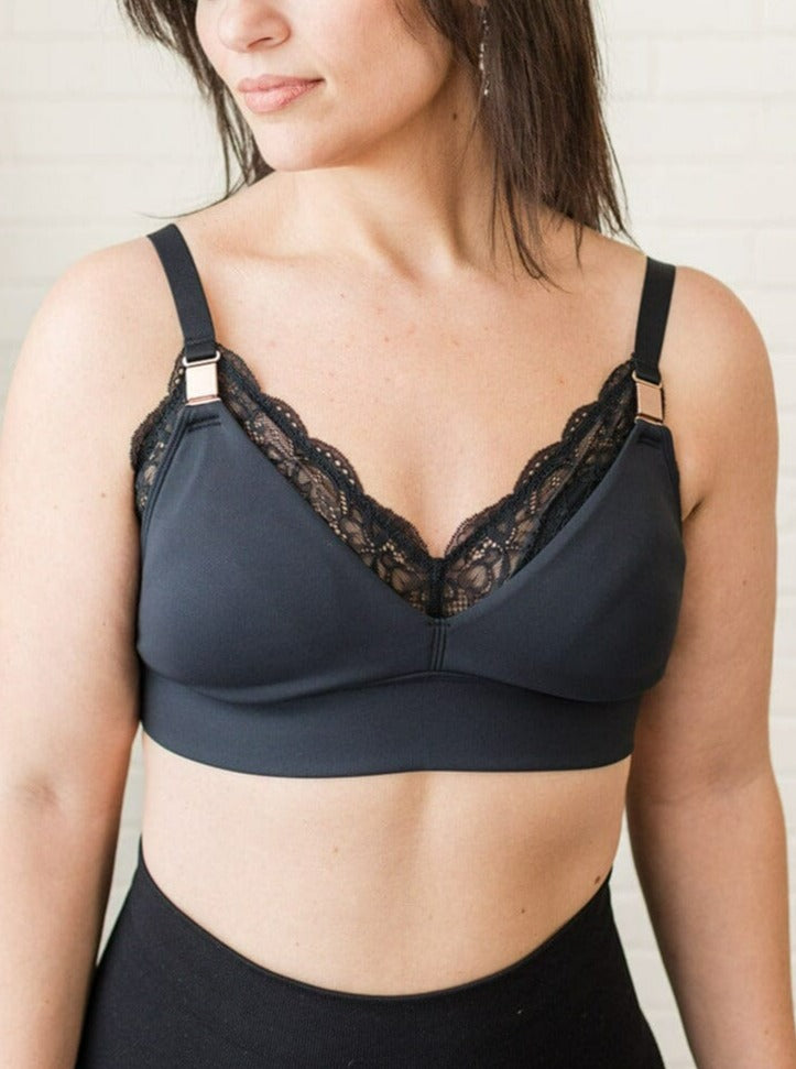 Basic Nursing Bra-Black - Ella Coco Lingerie