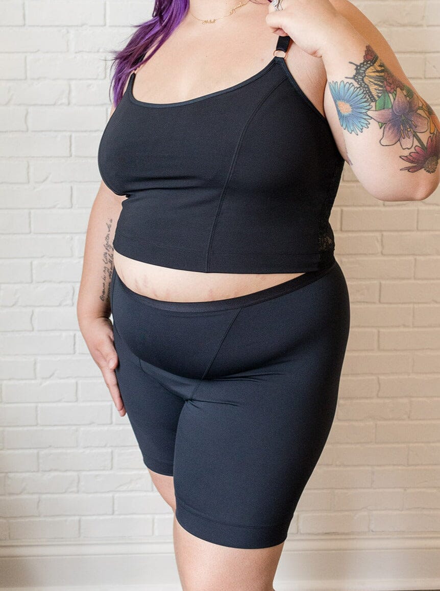 MAMSY Short Boxer Maternity Femme - Sans Couture - Effet Gainant - Confort Grossesse Été/Hiver