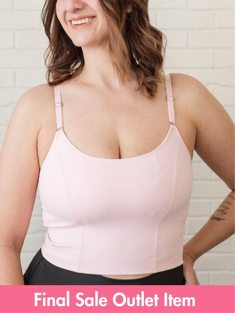 SALE! Amelia Pumping & Nursing Crop Cami (FINAL SALE) BRA DAVIN&ADLEY S Petal Pink 