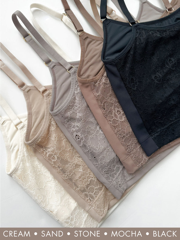 Signature Neutral Amelia Cami Bundle 5-pack Lingerie Davin & Adley 