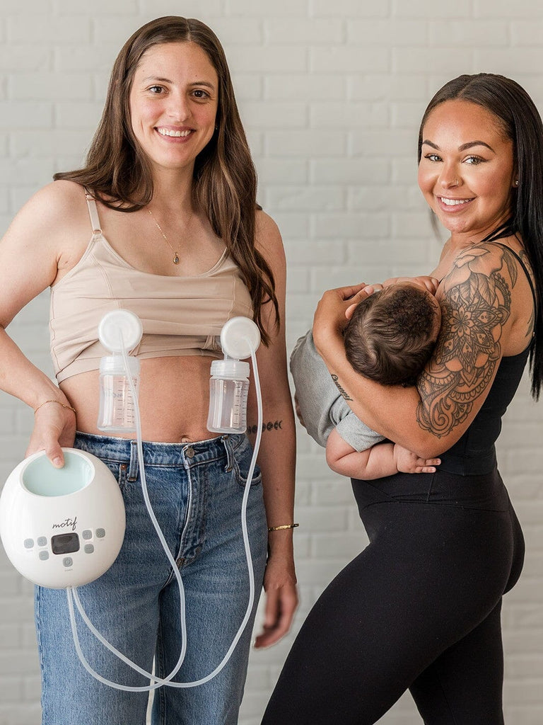 [SOLID BACK] Amelia Pumping & Nursing Crop Cami - 2 Pack BRA Davin & Adley 