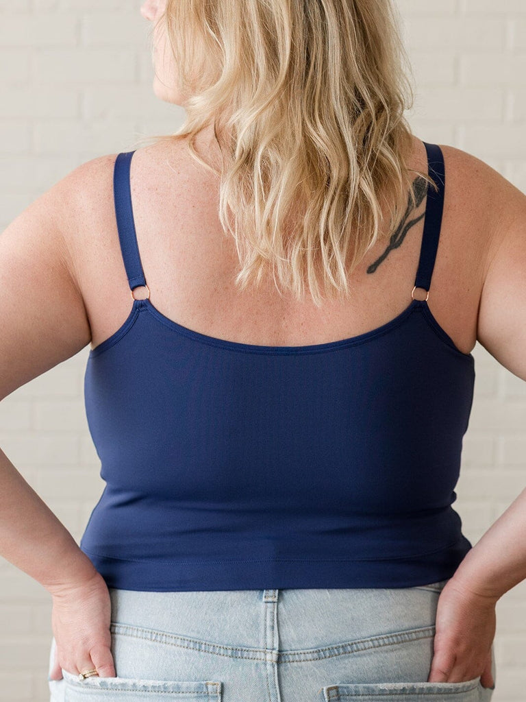 [SOLID BACK] Amelia Pumping & Nursing Crop Cami BRA DAVIN&ADLEY 
