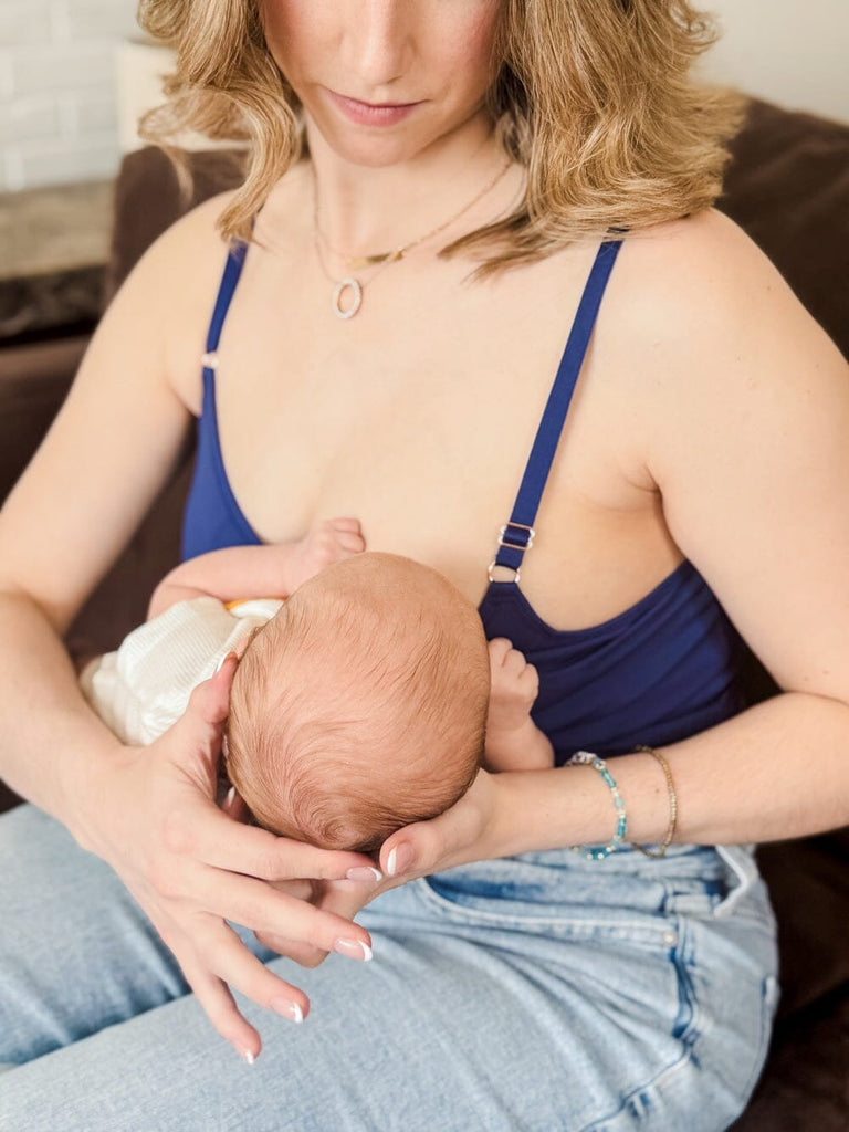 [SOLID BACK] Amelia Pumping & Nursing Crop Cami BRA DAVIN&ADLEY 