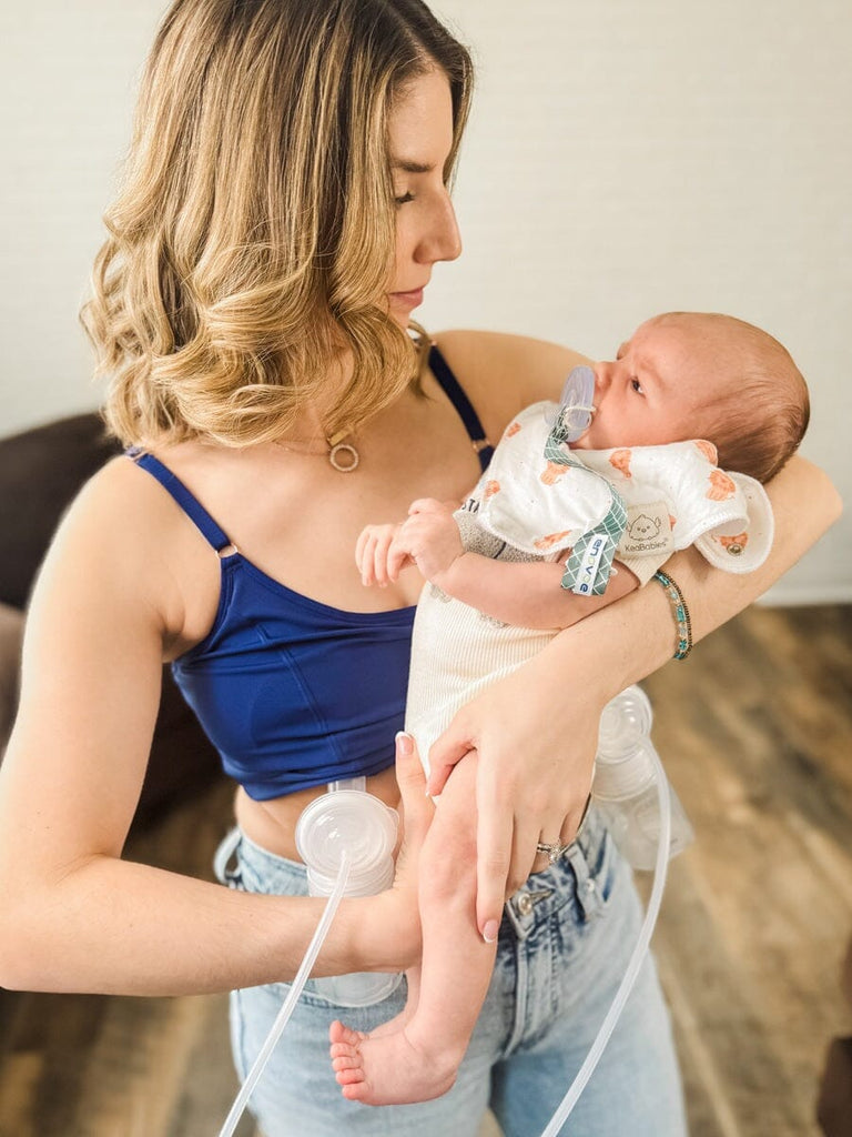 [SOLID BACK] Amelia Pumping & Nursing Crop Cami BRA DAVIN&ADLEY 
