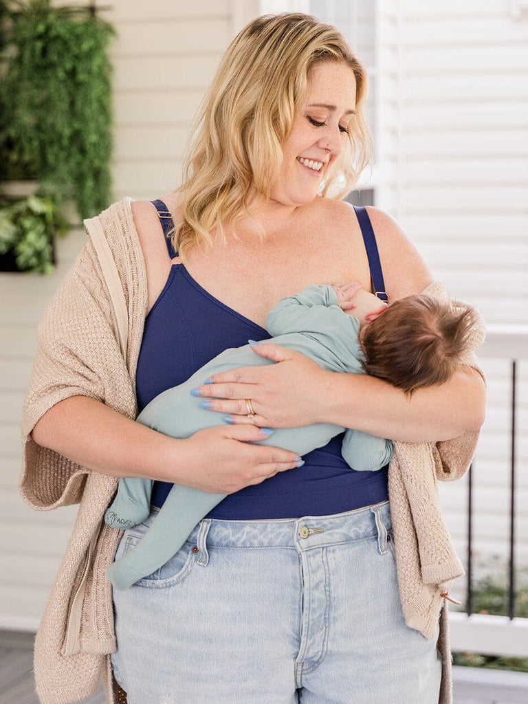 [SOLID BACK] Amelia Pumping & Nursing Crop Cami BRA DAVIN&ADLEY 