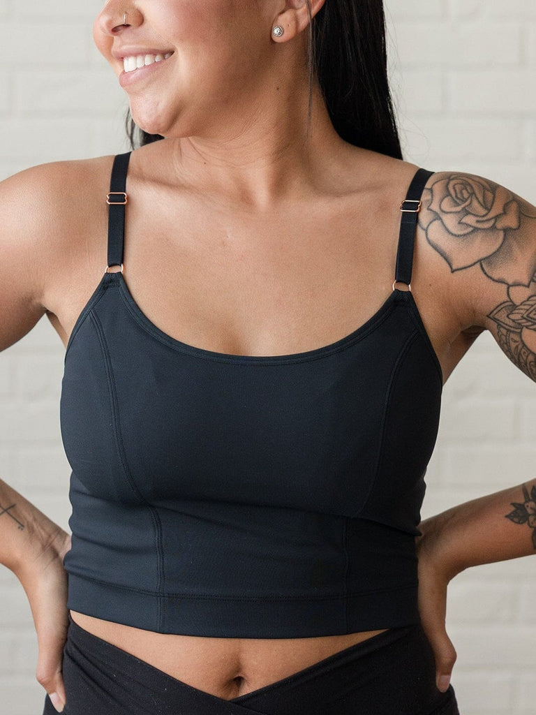 [SOLID BACK] Amelia Pumping & Nursing Crop Cami BRA DAVIN&ADLEY 