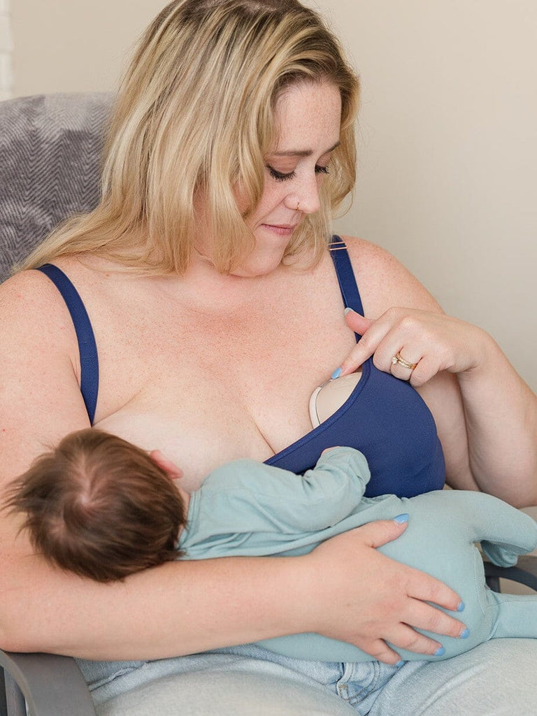 [SOLID BACK] Amelia Pumping & Nursing Crop Cami BRA DAVIN&ADLEY 