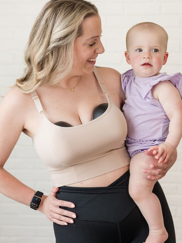 [SOLID BACK] Amelia Pumping & Nursing Crop Cami BRA DAVIN&ADLEY 