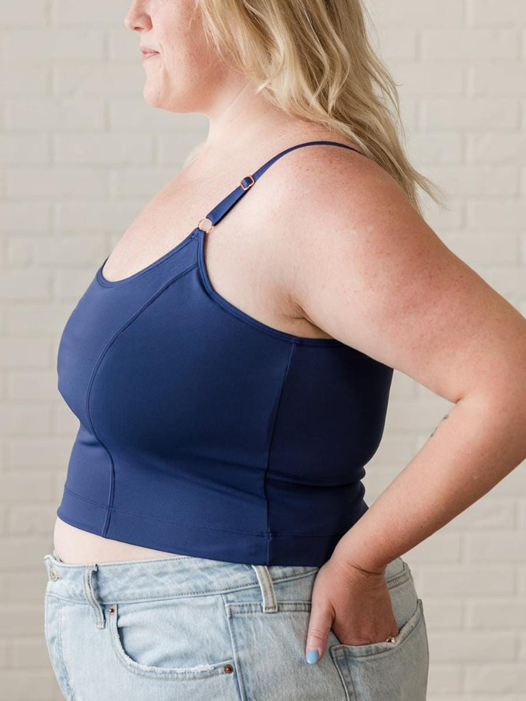 [SOLID BACK] Amelia Pumping & Nursing Crop Cami BRA DAVIN&ADLEY 