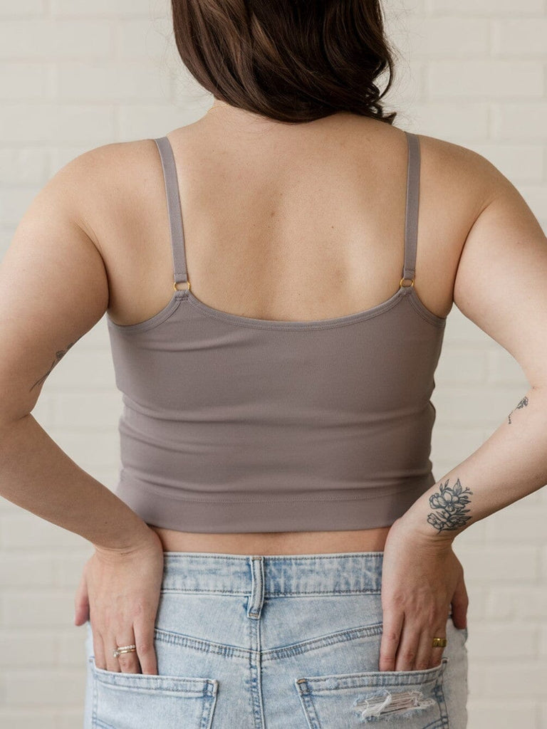 [SOLID BACK] Amelia Pumping & Nursing Crop Cami BRA DAVIN&ADLEY 